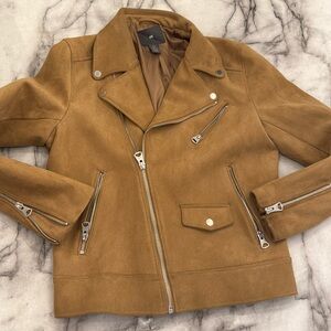 H & M Suede Motorcycle Jacket